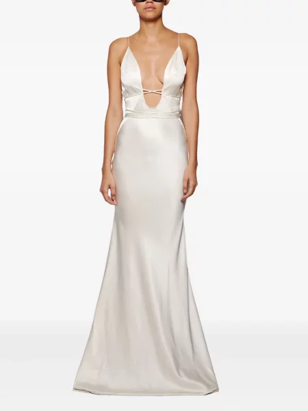 Rochie maxi Angelica Montini Studios de costum alb