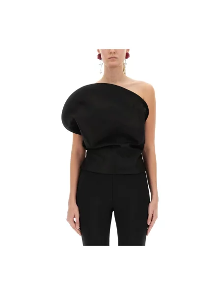 Top Magda Butrym asymetryczny czarny
