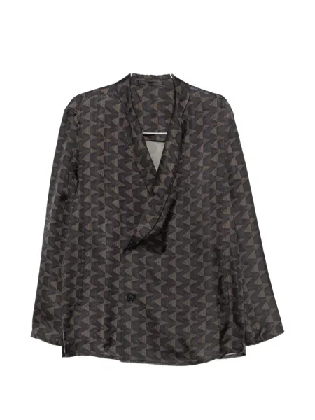 Sacou Giorgio Armani cu imprimeu geometric negru