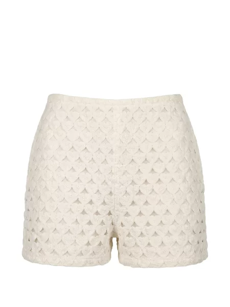 Pantaloni scurți Valentino Garavani tricotate cu motiv cu inimi