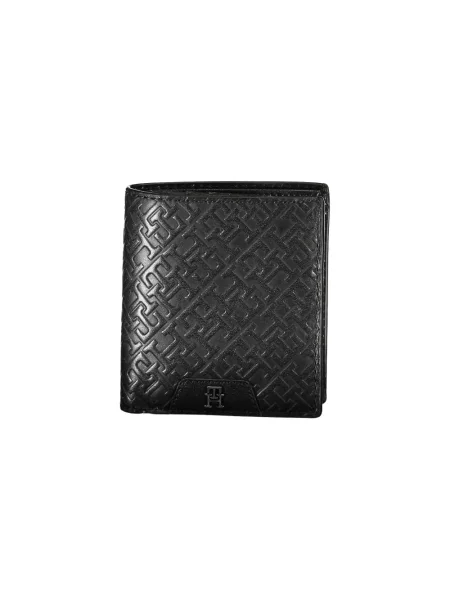 Portfel Tommy Hilfiger skórzany elegancki czarny