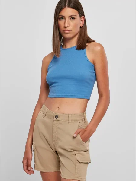 Urban Classics Top deschis albastru