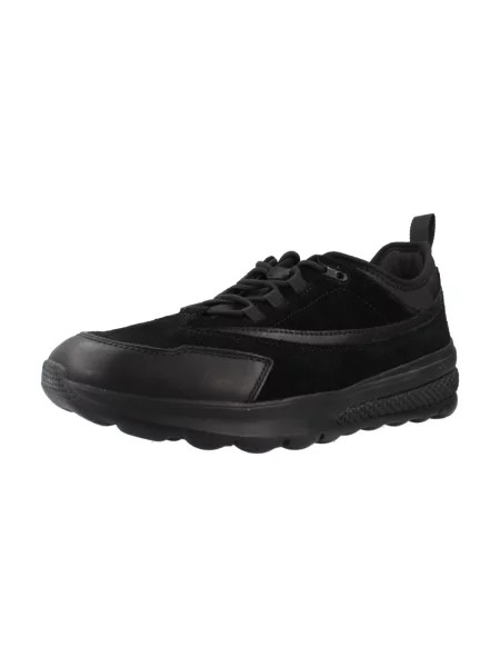 Sneakersy Geox skórzane czarne