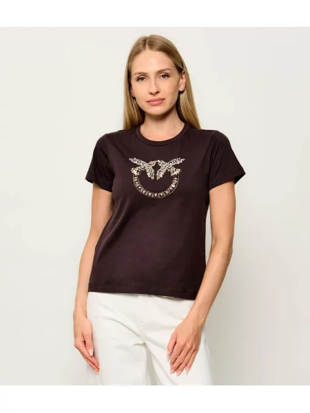 Pinko tricou pentru femei cu maro