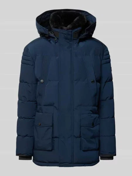 Parka z kapturem od NAUTGÅRD J-LHOTSE granatowa