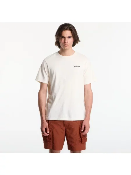 Tričko Patagonia M'S Logo T-Shirt Undyed Natural L béžové