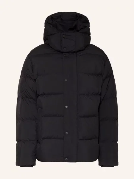 Lululemon Péřové Bundy Wunder Puff S Odnímatelnou Kapucí černá