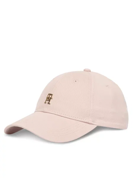 Шапка с козирка Tommy Hilfiger Th Elevated Chic Cap розов