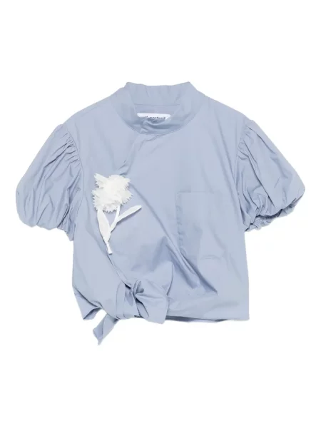 Bluză Self-portrait cu model floral albastru