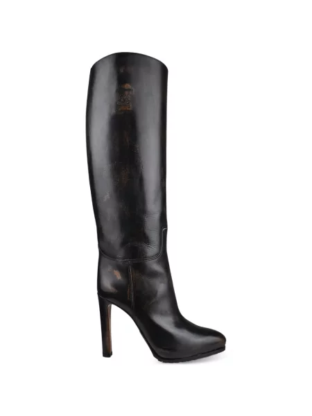 Botine Lauren Ralph Lauren din piele negru