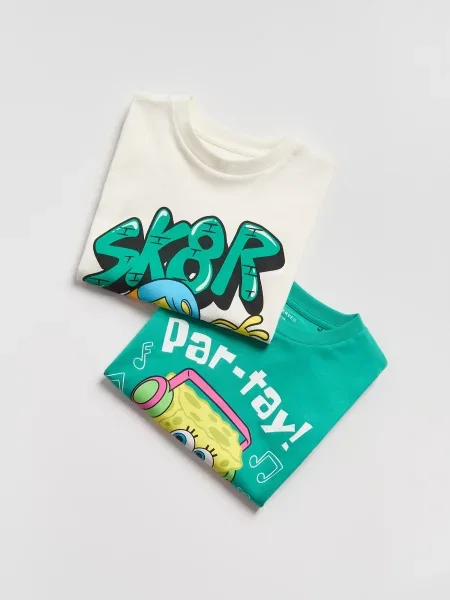 Reserved SpongeBob póló 2 db krémszínű