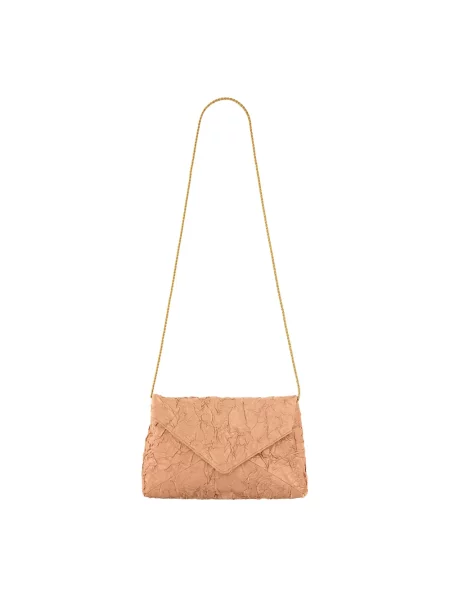 Torebka skórzana Dries Van Noten skórzana beżowa