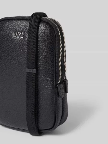 Torba na ramię z skóropodobny model Ray EVO_Phone Holder' Boss czarna