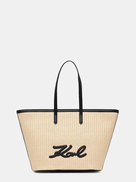 Karl Lagerfeld geantă shopper pentru femei K/SIGNATURE negru