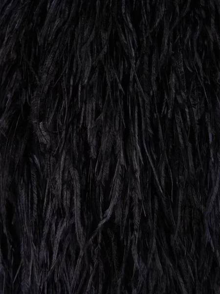 Fusta mini Camilla cu pene negru