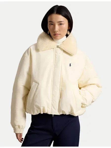 Polo Ralph Lauren Geacă din puf Crem alb