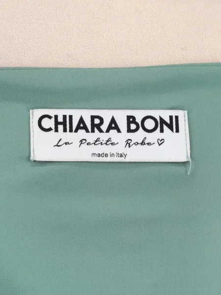 Сатенена миди рокля Chiara Boni La Petite Robe зелено