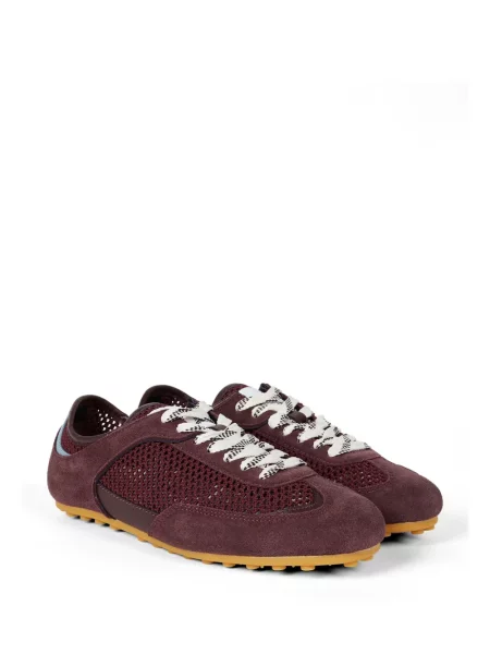 Sneakerși Paul Smith din piele de căprioară violet