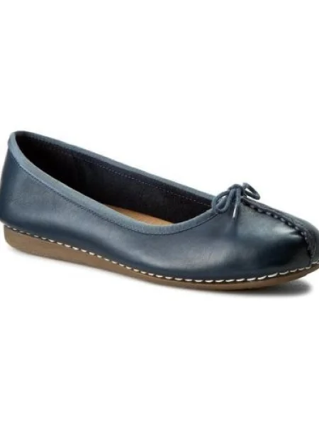 Balerina Clarks Freckle Ice sötétkék