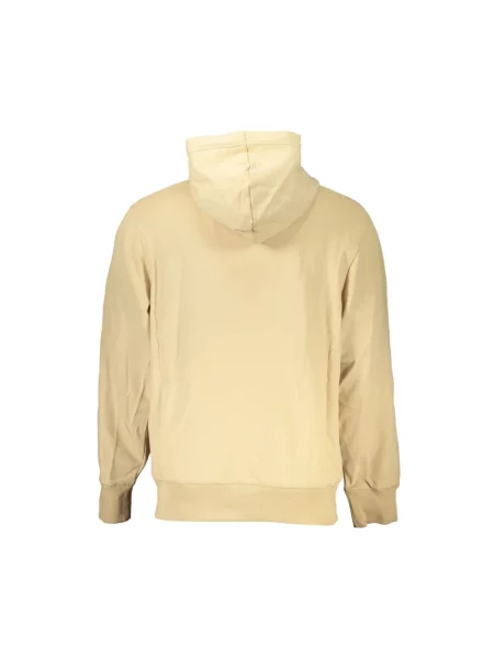 Bluza z kapturem Calvin Klein z kapturem beżowa