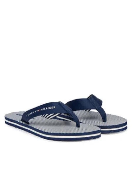 Dámske žabky Tommy Hilfiger Ithaca Stripe Summer preppy navy modrá