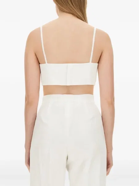 Top Max Mara cu funde alb