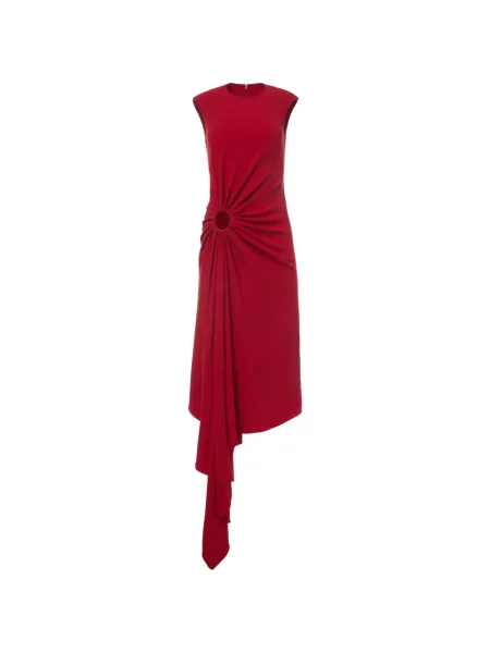 Rochie midi Monse fără mâneci roșu