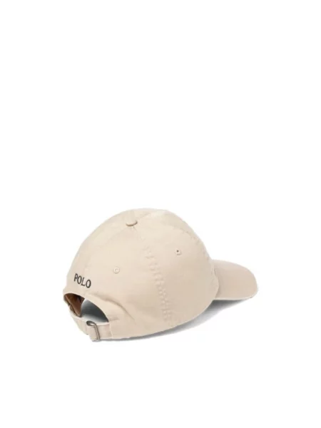 Czapka z daszkiem Polo Ralph Lauren z twillu beżowa