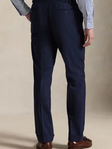 Polo Ralph Lauren spodnie z dodatkiem wełny granatowe