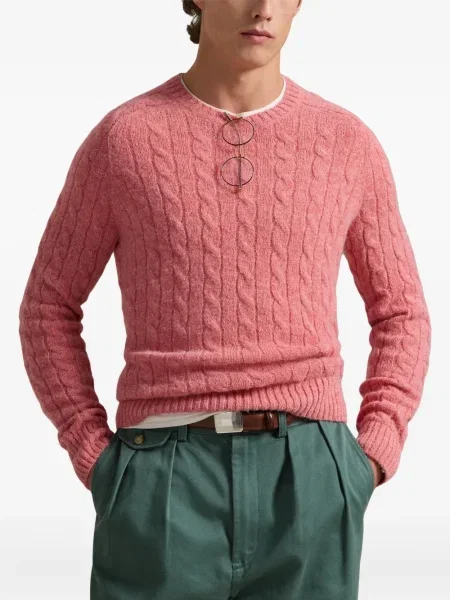 Dlouhá pruhovaná s límcem kšiltovka Polo Ralph Lauren modrá