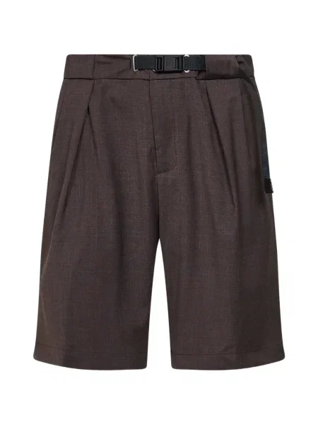 Pantaloni scurți White Sand plisate alb