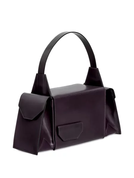 Geanta de piele Merryl Tielman din piele violet