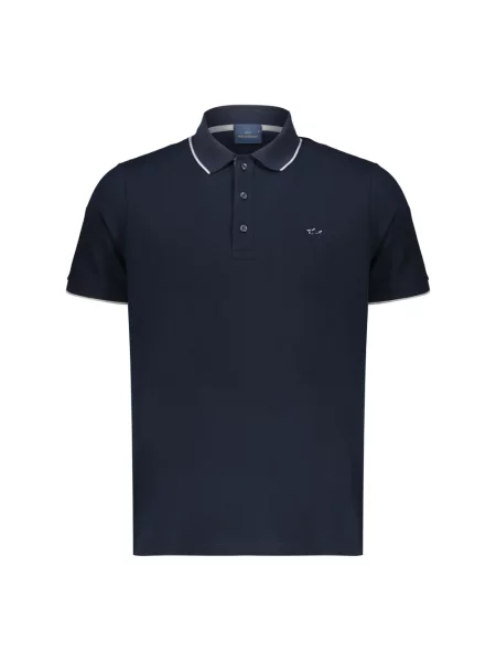Koszulka polo Paul & Shark z krótkim rękawem niebieska