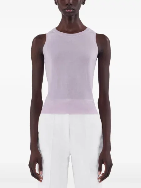 Top Adam Lippes tricotate violet