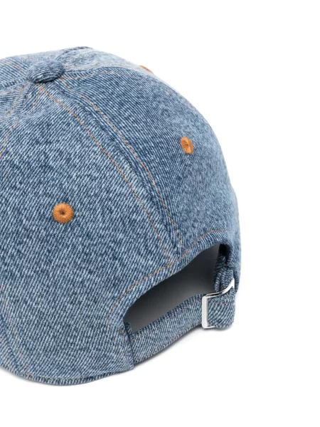 Kepurė su snapeliu Moschino Jeans mėlyna