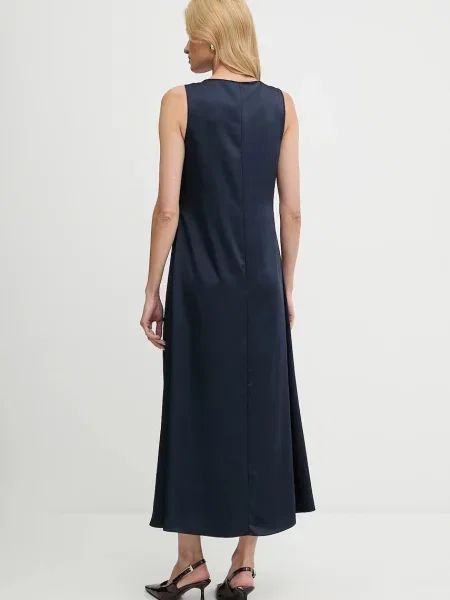 Weekend Max Mara sukienka OTTELIA granatowy maxi prosta