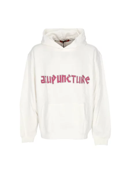 Bluza z kapturem Acupuncture z kapturem biała
