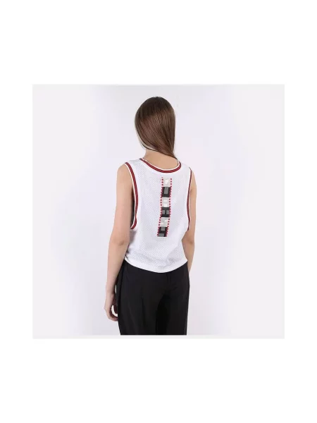 Top sportowy Jordan z dżerseju biały