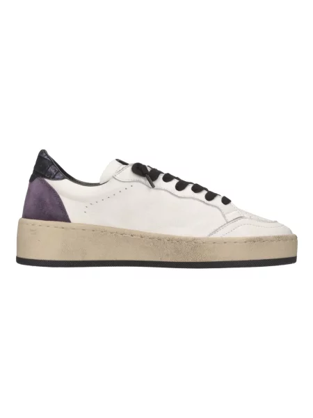 Sneakersy 4b12 skórzane białe