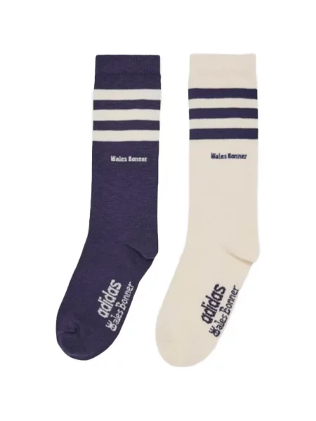 Șosete Adidas cu broderie albastru