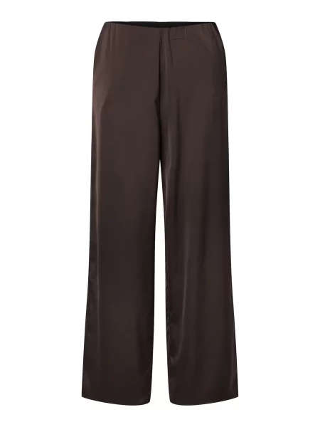 YAS Pantaloni YASPella ciocolatiu