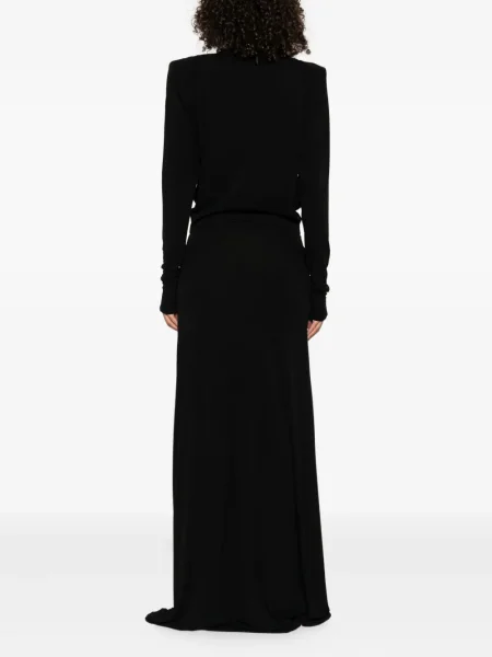 Rochie maxi Stella Mccartney drapată de costum negru