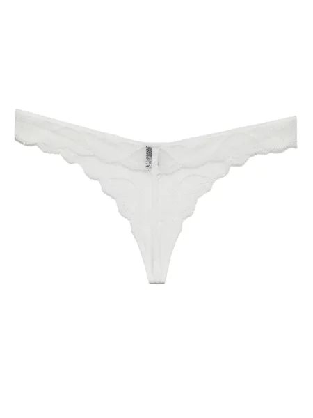 Chiloți tanga Kiki De Montparnasse alb