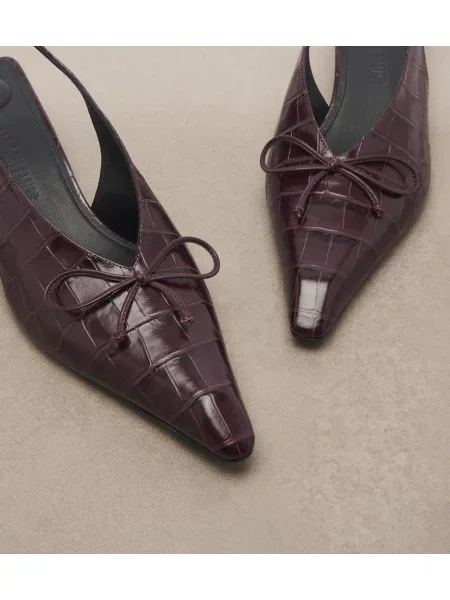 Pantofi cu toc Jacquemus din piele slingback