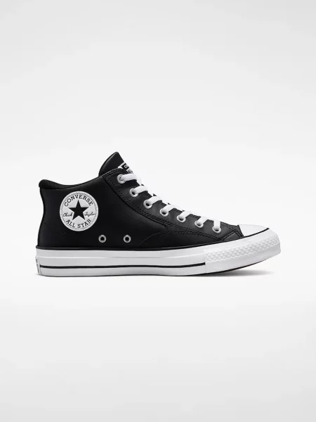 Converse Chuck Taylor All Star Malden Street MID teniși înalți pentru bărbați din piele negru