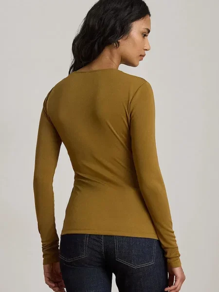 Tricou cu mânecă lungă Lauren Ralph Lauren verde