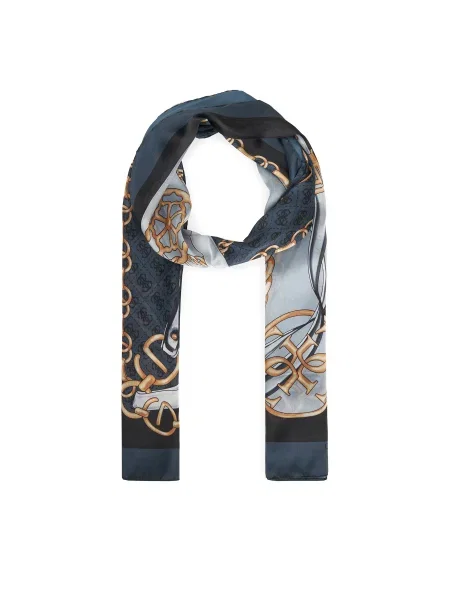 Шал Guess MERIDIAN с десен сиво