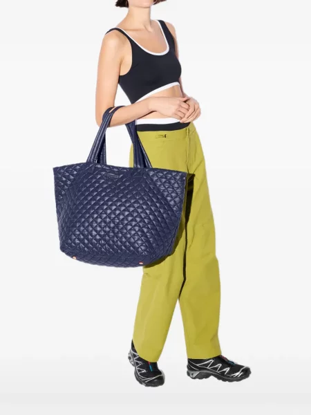 Matlasat geantă shopper Mz Wallace albastru