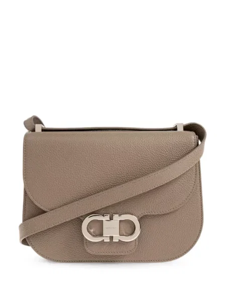 Geanta crossbody Ferragamo din piele maro