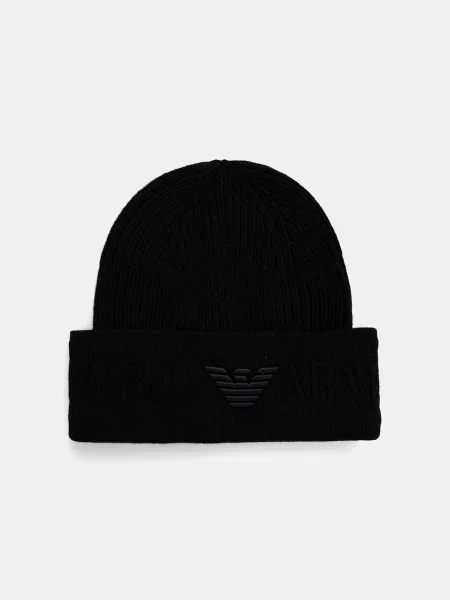 Emporio Armani căciulă de lână negru